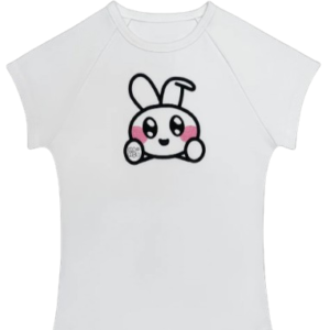 BUNNY EMBROIDERY BABY TEE