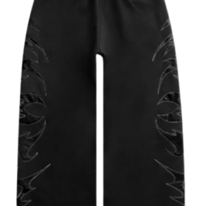 FLAME SWEATPANTS BLACK WIDOW