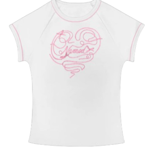 LUST RIBBON BABY TEE WHITE