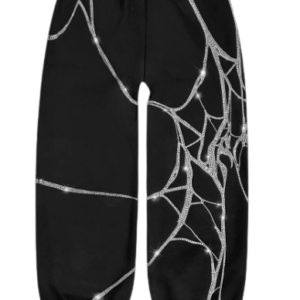 POISON RHINESTONE SWEATPANTS BLACK WIDOW