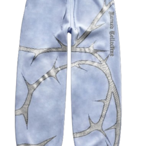 THORN RHINESTONE SWEATPANTS ICED BLUE