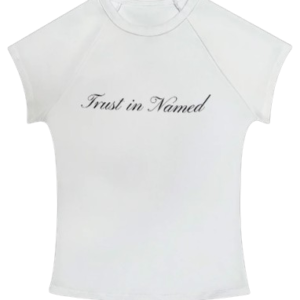 TRUST IN NAMED BABY TEE WHITE