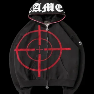 MISSION ZIP HOODIE BLACK